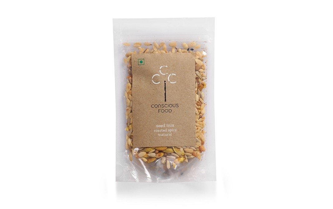 Conscious Food Seed Mix Roasted Spicy Natural   Pack  50 grams